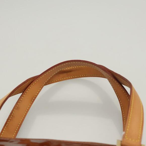 LOUIS VUITTON Monogram Vernis Houston Hand Bag Bronze M91122 - Picture 8 of 13